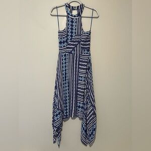 Francesca’s Colorful Geometric Midi Dress